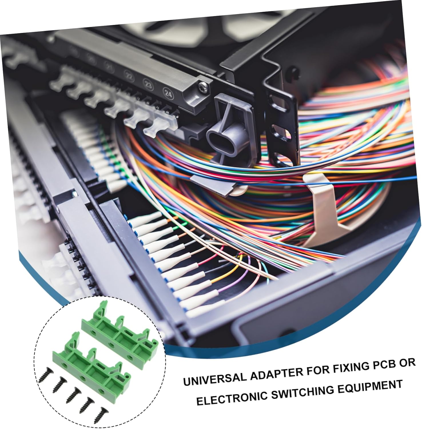 30sets Din Rail Adapter Sturdy PCB Mounting Bracket for Electrical Projects Rail Installation for Circuit Board and Relay Board Mounting