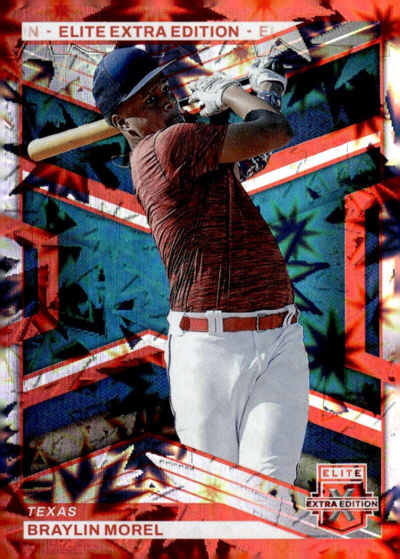 BRAYLIN MOREL RC 2023 Panini Elite Extra Edition /5 Red FOTL #103 ROOKIE Rangers NM-MT Baseball