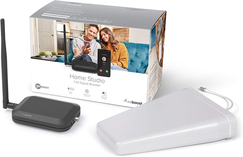 Home Studio Omni - Amplificador de señal de teléfono celular | Impulsa 4G LTE y 5G para todas las redes de EE. UU. y Canadá: Verizon, AT&T, T-Mobile y más | Fabricado en EE. UU. | Aprobado por la FCC (modelo 471166)