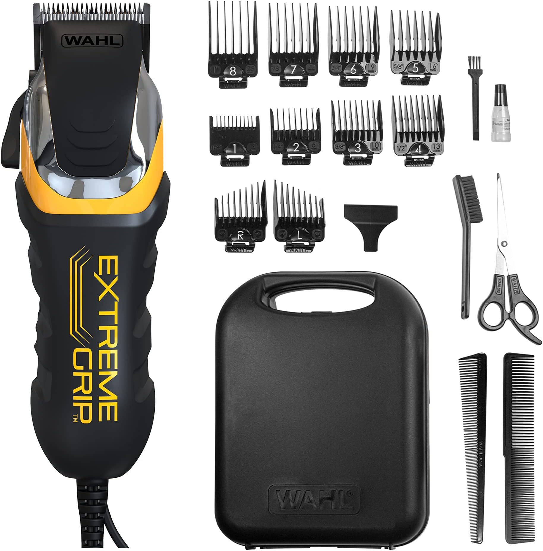 WahlHair Clipper, Extreme Grip Head Shaver, Electric Shaver, Clippers for Men, Men’s Shaving, Corded, Fading, Blending, Buzz Cut, Family Haircuts at Home