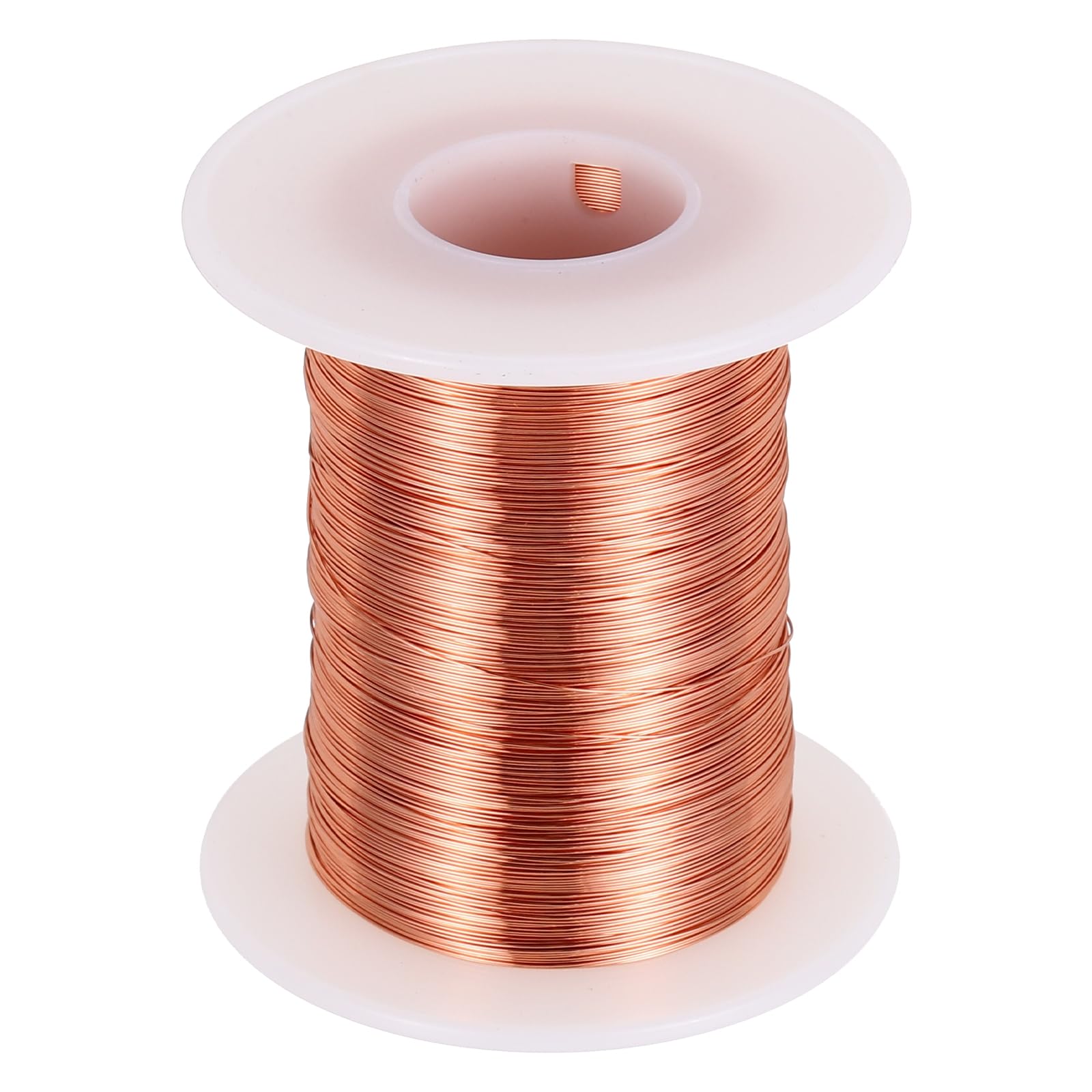 sourcing map Fil magnétique 30 AWG, fil de cuivre émaillé de calibre 30, fil de bobine magnétique de 170,1 g pour transformateur, moteur, électrique, 155C (311F)