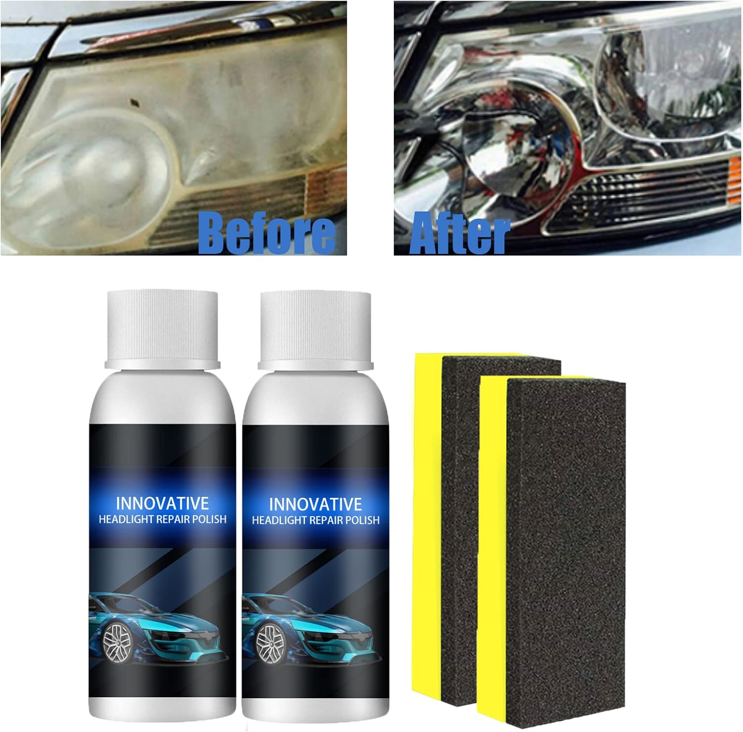 XIRUJNFD Car Headlight Repair Fluid, Innovative Car