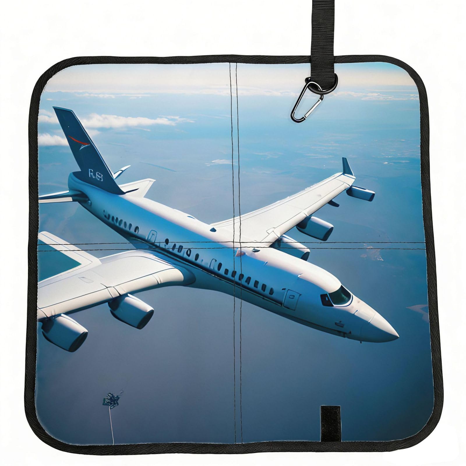 YGLHBDPBF Airplanes Print Camping seat cushion,Foldable Sitting Pads,Save Backpack Space for Hiking