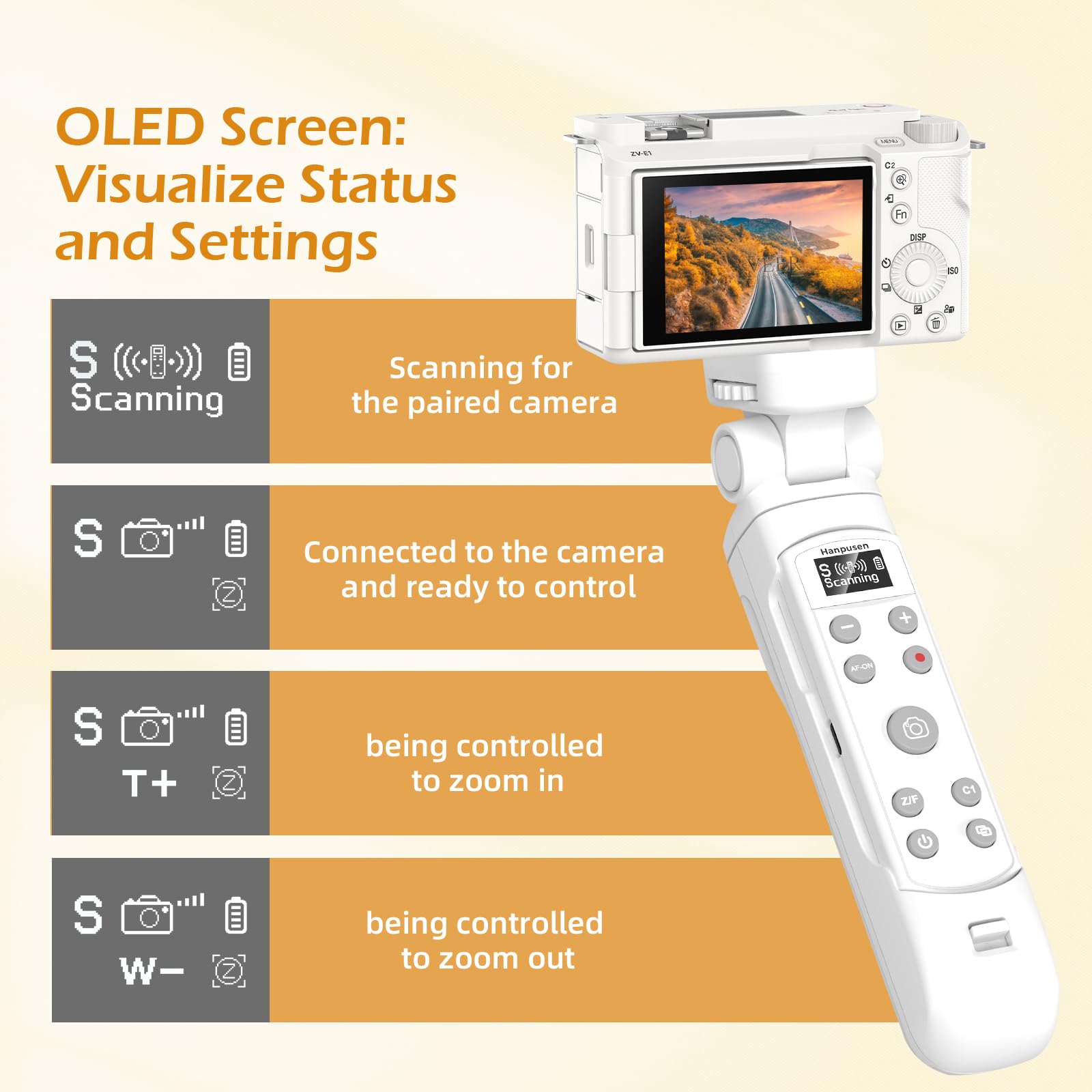 per Sony Treppiede Wireless Shooting Grip con scatto di scatto