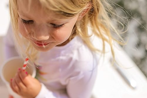 Miniatura 3 de Earth's Natural Alternative Pajita de papel, 250 unidades, 7.75 pulgadas, rayas rojas