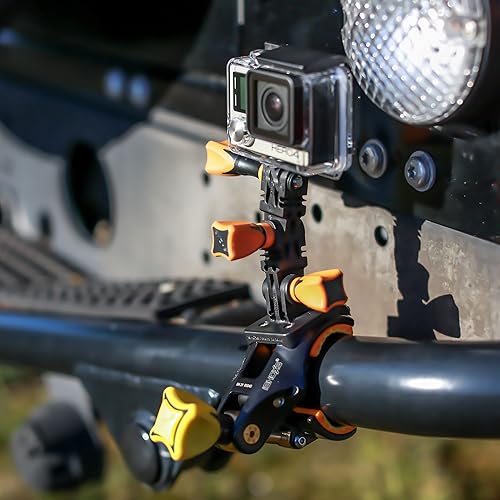 Miniatura 6 de iSHOXS Cobra Pro  Accesorios de cámara de acción de montaje en manillar  Se adapta a GoPro Hero 11 10 9 DJI Osmo Apexcam y cámara de acción