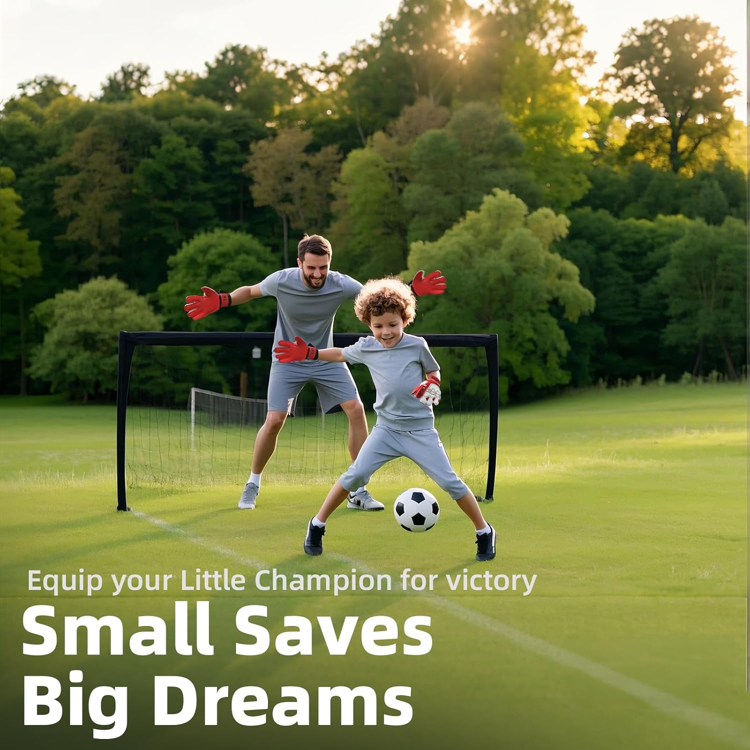 Sportout Youth&Adult Goalie Goalkeeper Gloves,Strong Grip for The Toughest Saves, with Finger Protect & 4+3MM Latex to Give Splendid Protection to Prevent Injuries,4 Colors - Image 7