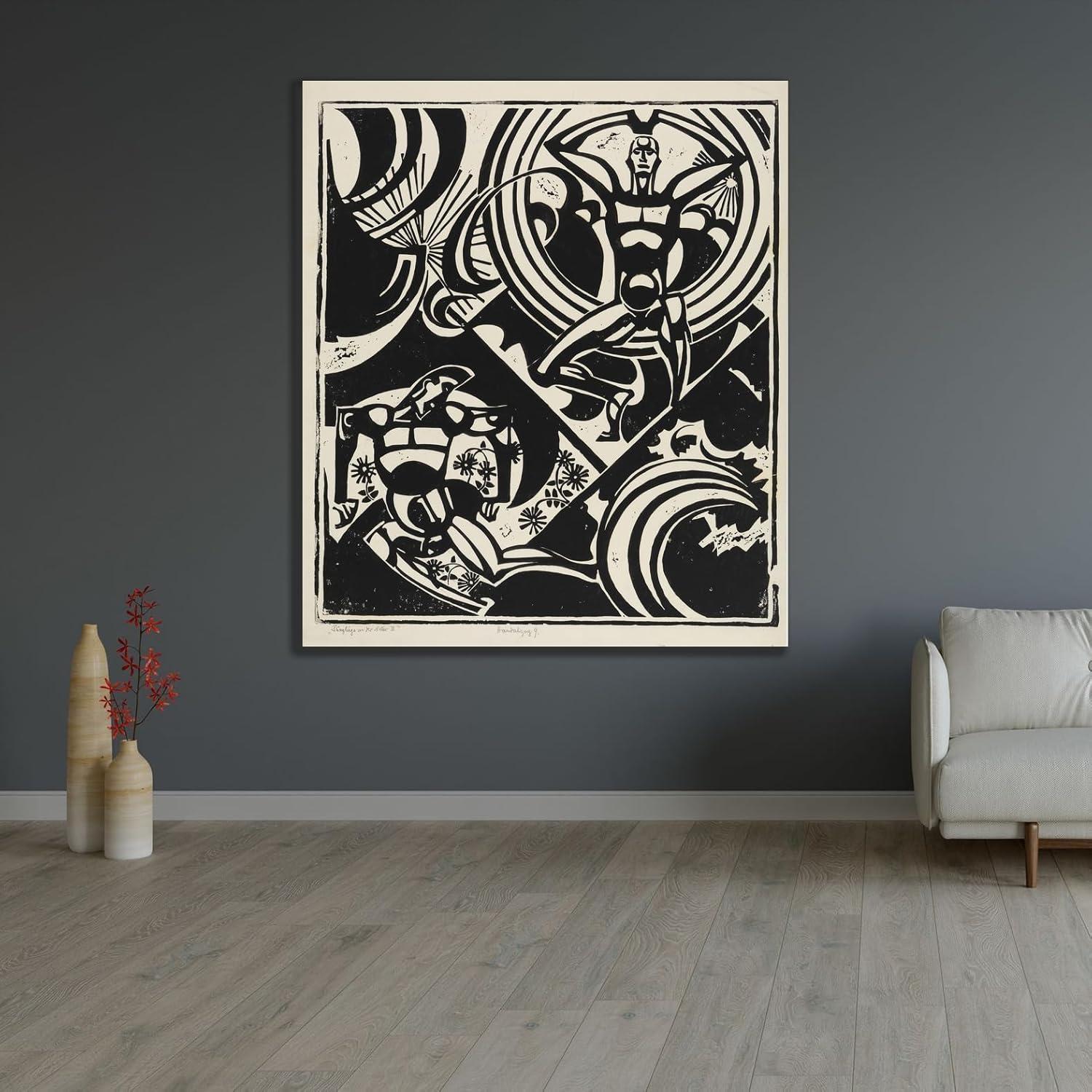 ArtDirect Youths in Nature III Unframed Art Print Giclee Poster by August Babberger - Ready for Framing with Customization Sizes 8x9, 11x13, 16x19, 24x28, 36x42 and 48x56 inches