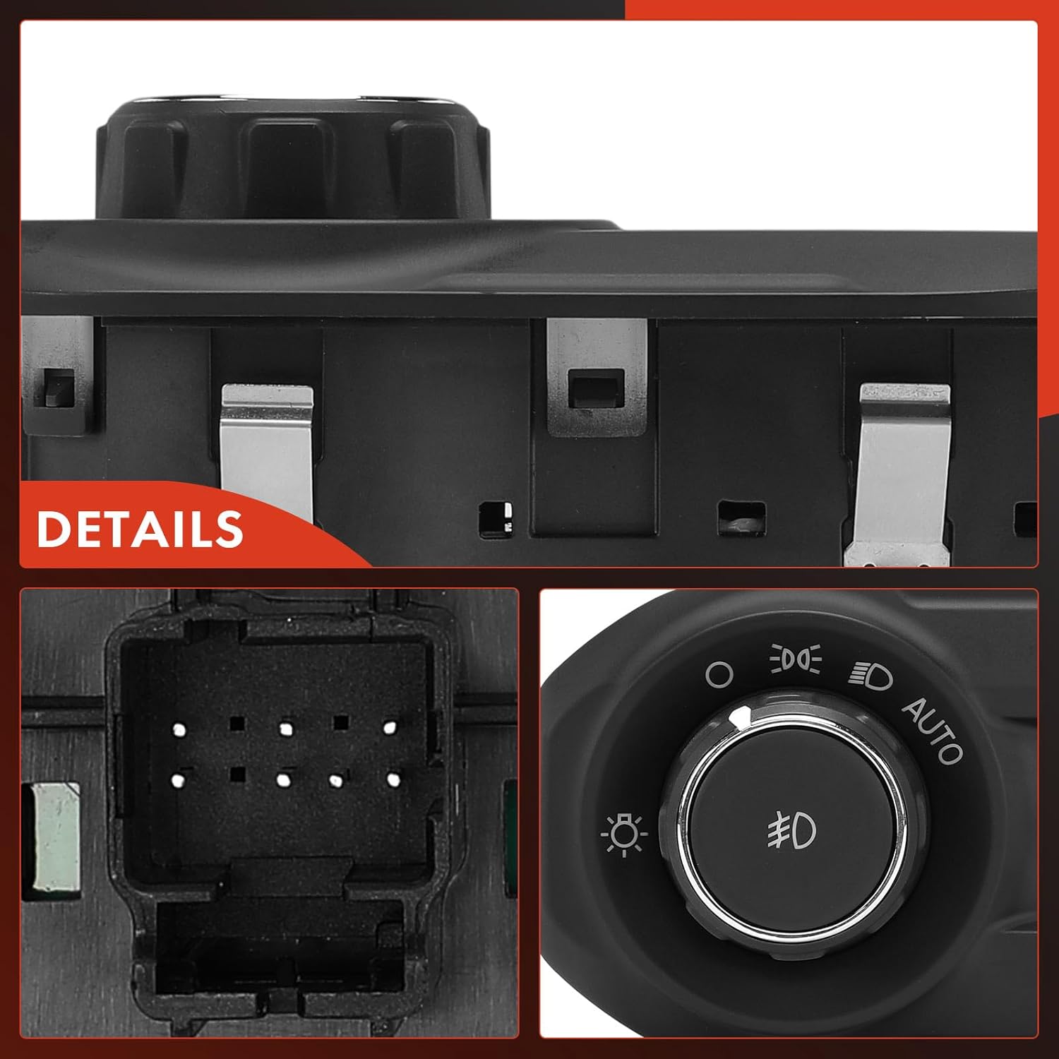 A-Premium Headlight Switch Instrument Panel Headlamp Dimmer Switch Compatible with Jeep JL Series Wrangler 2018 2019 2020 2021 2022