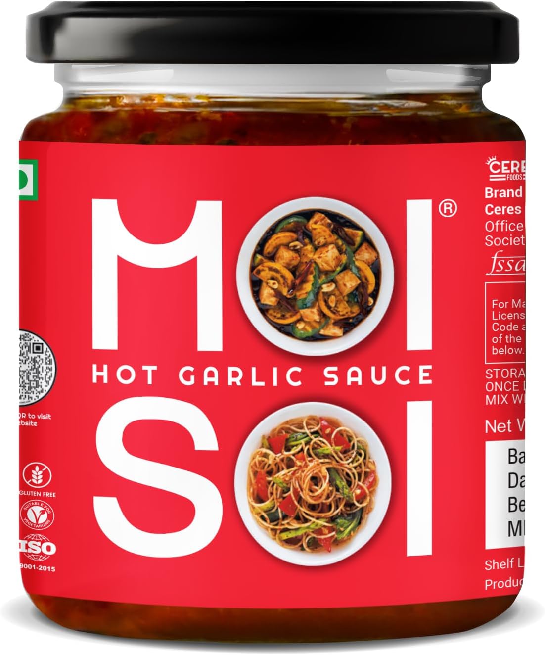 Hot Garlic Sauce | Premium Quality Sauce Spread-Stir Fry Cooking Sauce Tofu, Paneer, Vegetables & Meat, 175 gm