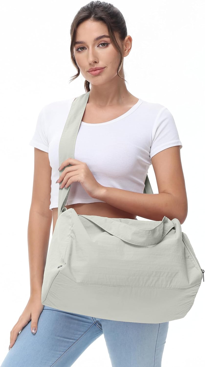 Small Gym Bag for Women with Shoes Compartment, Stylish Duffle Travel Bag for Plane, Lightweight Duffle Bag for Women & Men, Sport Gym Tote Bag with Wet Pocket for Yoga, Pilates, Swimming - Image 5