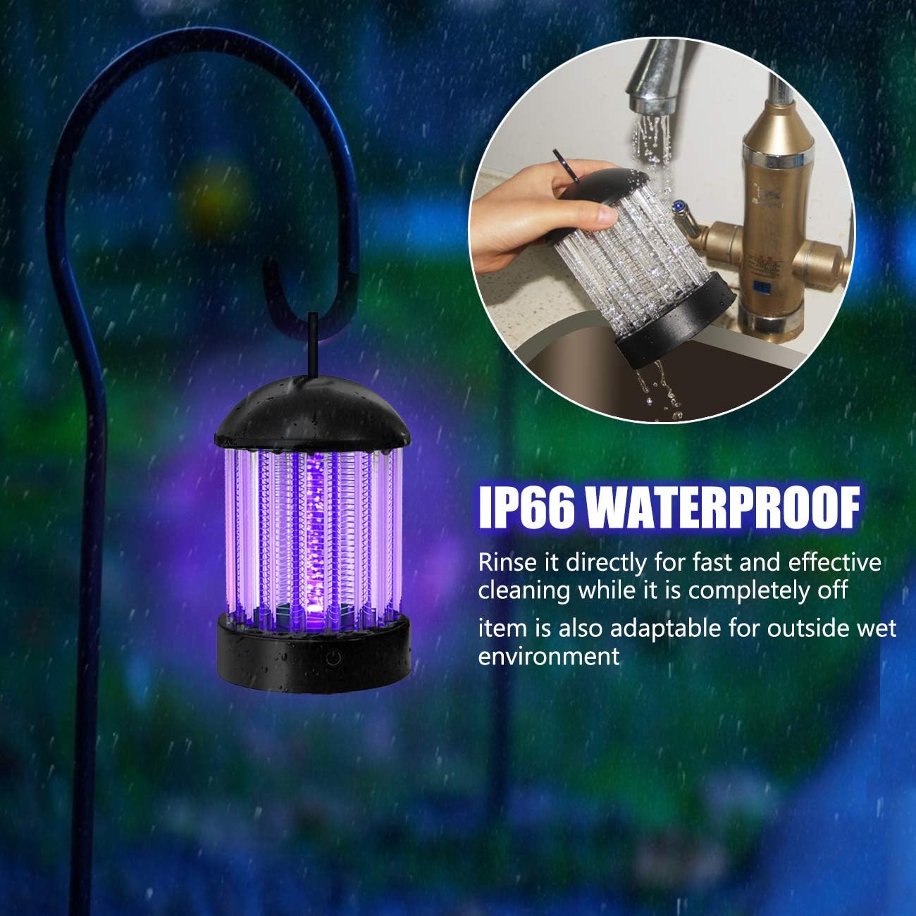 Electronic Mosquito Killer Lamp,Bug Zapper with Light Mosquito Trap, Fly Zapper Insect Killer Safety & Non-Toxic for Home Indoor/Outdoor Bedroom Kitchen Use
