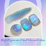 Born Pretty bleu 9D Gel d'oeil magnétique chat Nail polonais , gel arc-en-ciel irisé polonais savon hors U V LED Gel polonais Nail Art Design Manucure Salon DIY Sommaire 15ML
