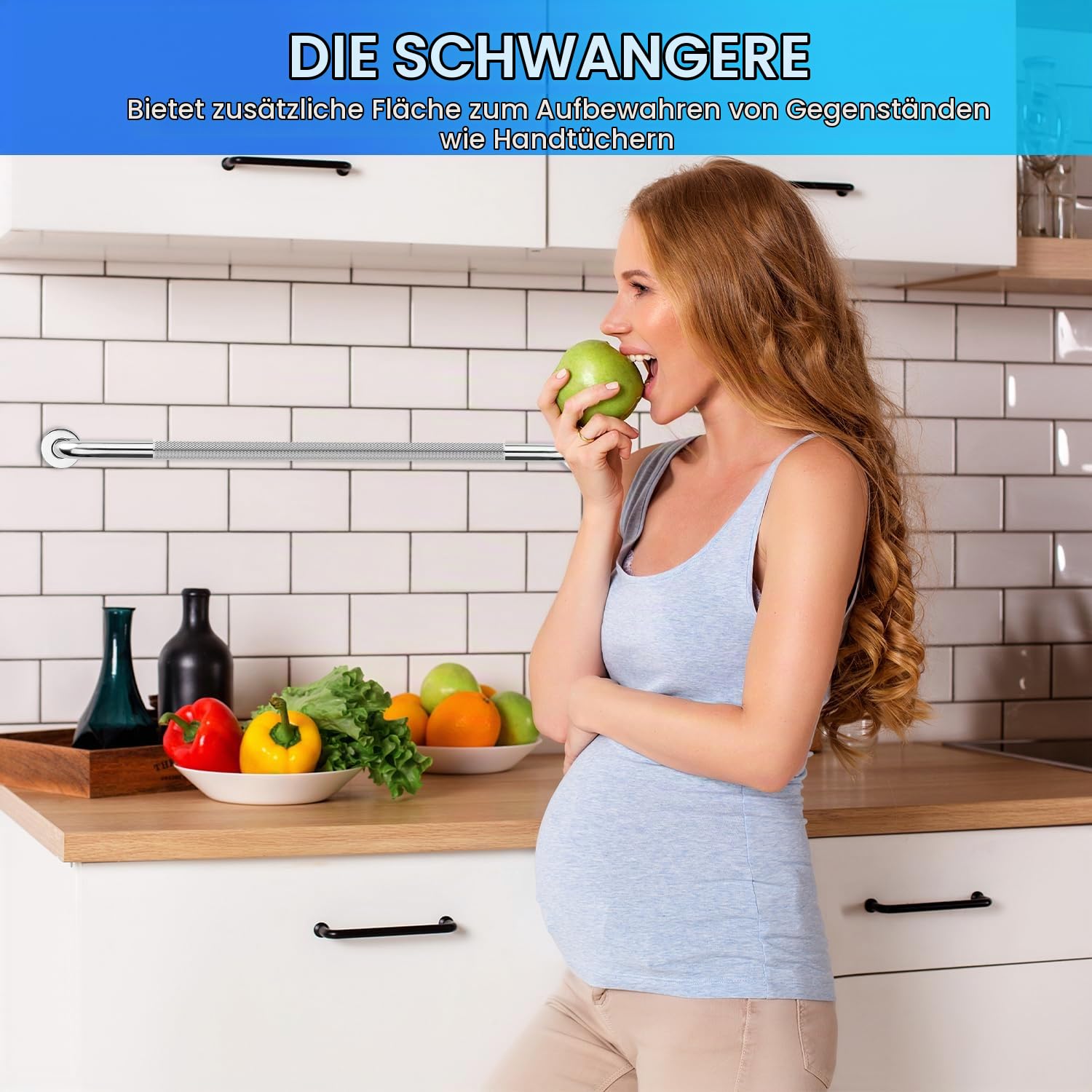 supregear Haltegriffe für Badewannen und Duschen (2er-Pack), Rutschfeste Badezimmer-Griffe, Duschgriff aus Edelstahl 304, Toiletten-Handicap-Senioren-Hilfsgriff für mehr Sicherheit im Bad, 80 cm