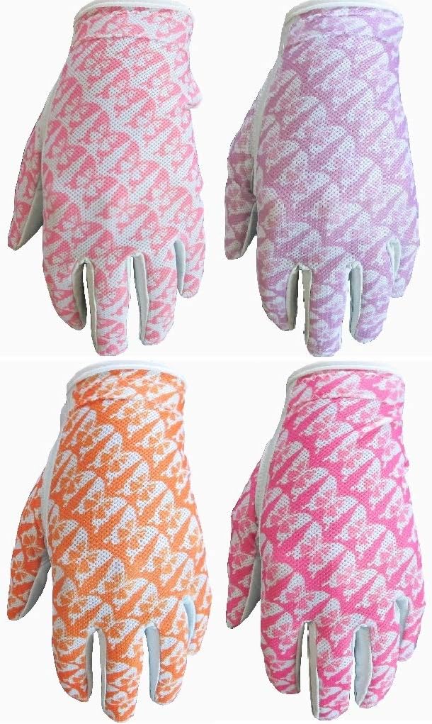 4 Papillon Ladies Tan Through Golf Gloves Cabretta Leather Palm