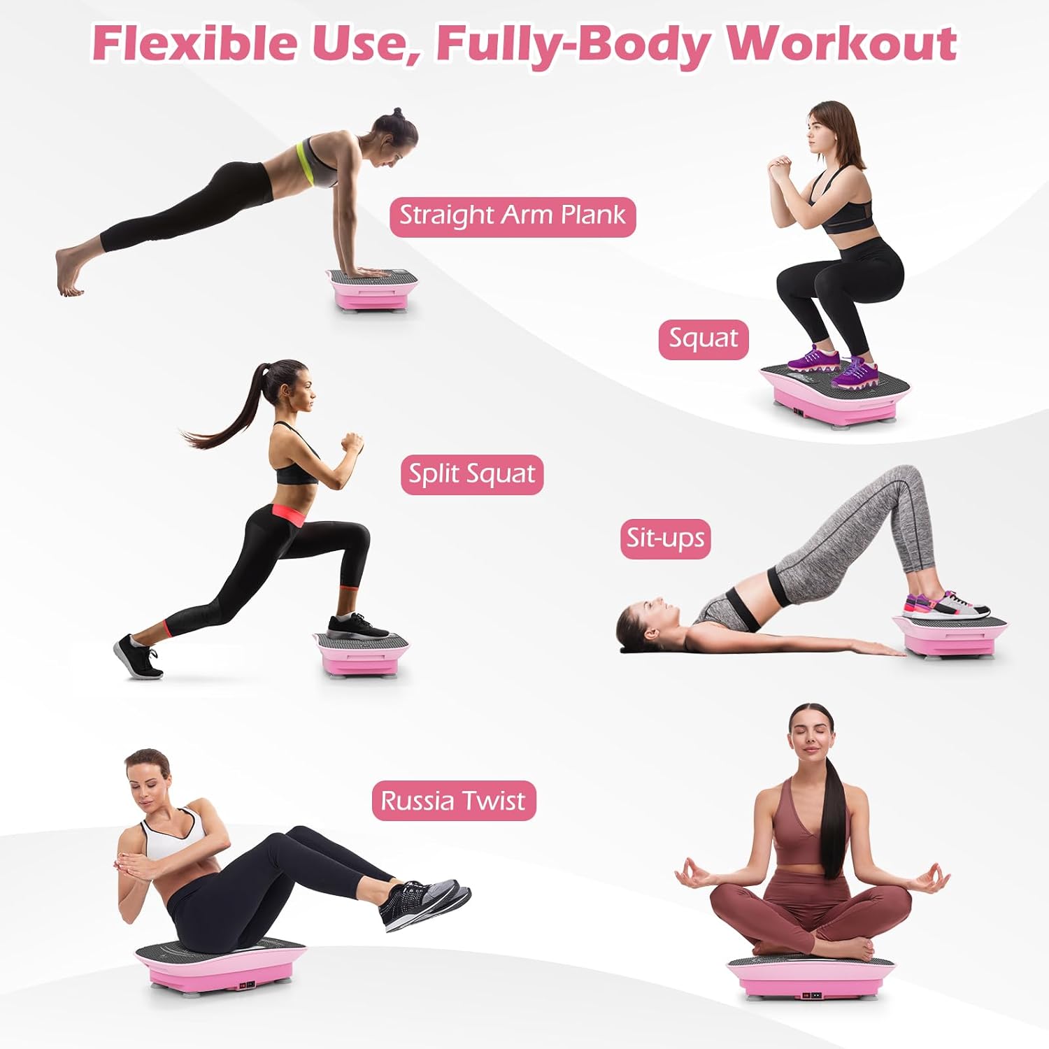 Goplus Vibration Plate Exercise Machine, Vibrating Platform for Lymphatic Drainage w/Remote, LED Display, Home Workout Full Body Shake Board for Weight Loss