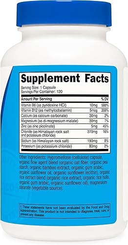 Miniatura 5 de Nutricost Electrolyte Complex Advanced Hydration (120 cápsulas) – 8 electrolitos hidratantes y vitaminas, sin gluten, sin OMG, vegetariano