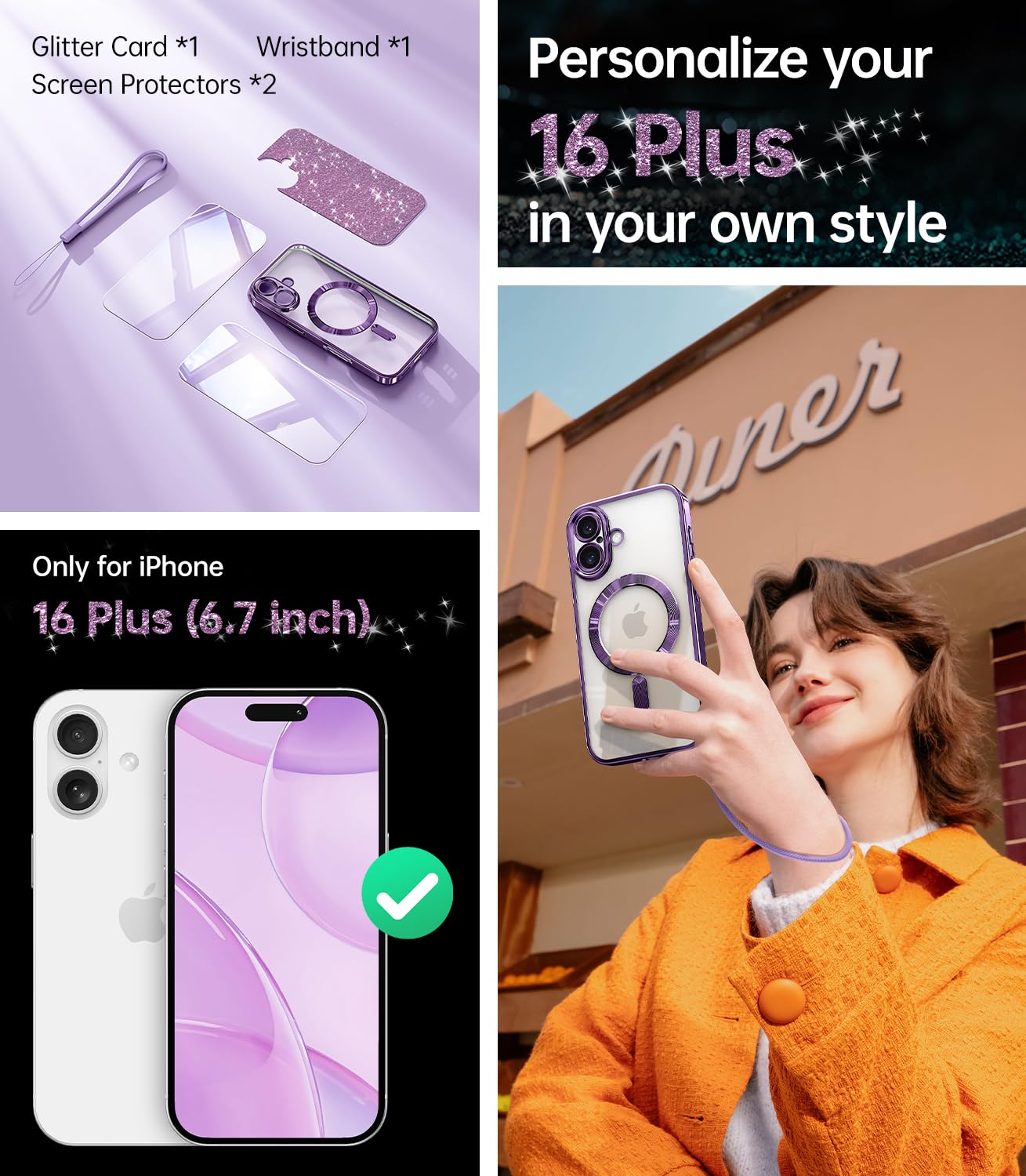Meifigno Candy Series Case Designed for iPhone 16 Plus - Image 2