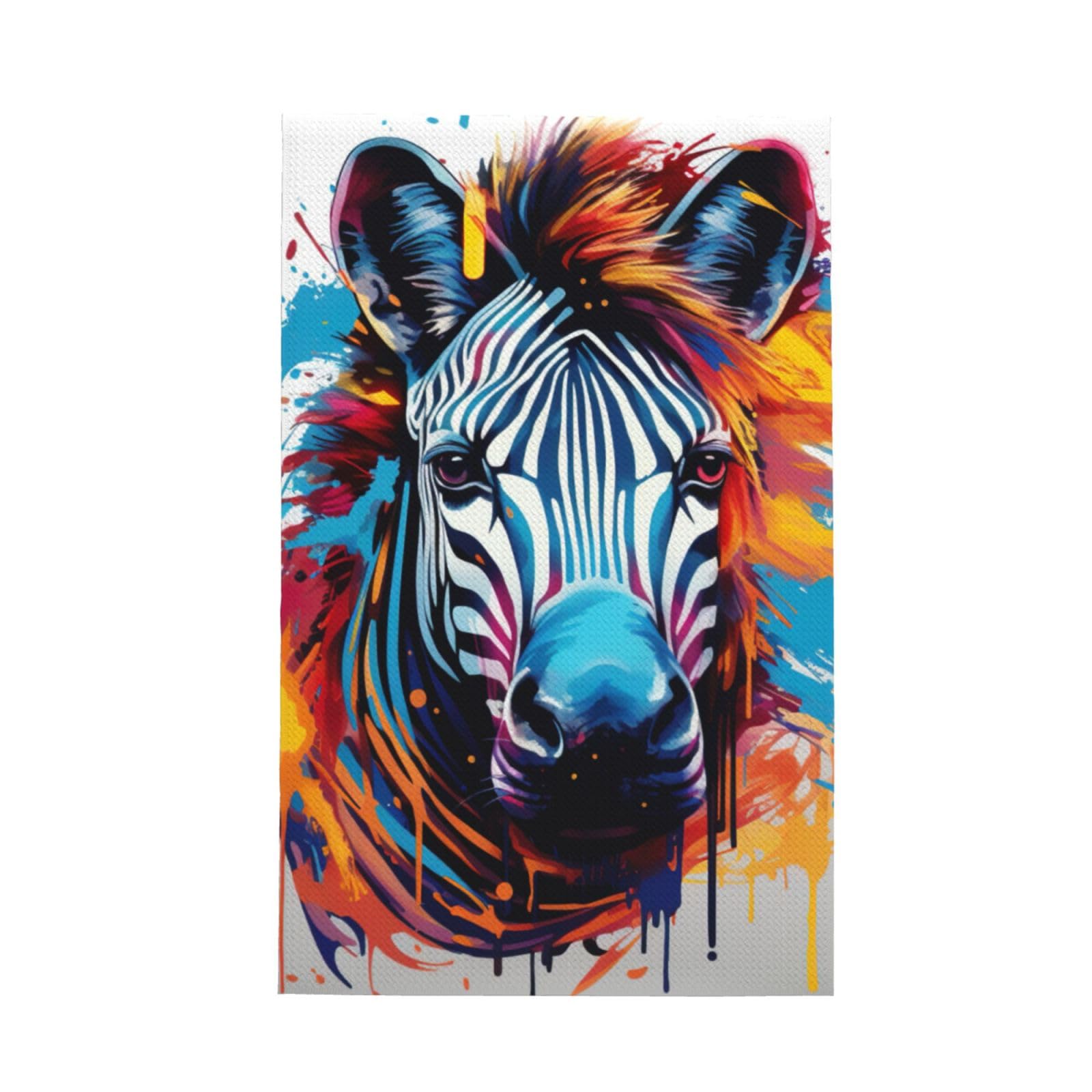 Zebra Print Abstract Tea Towels, Highly Absorbent, Multipurpose Waffle Tea Towels for Cooking, Drying and Cleaning