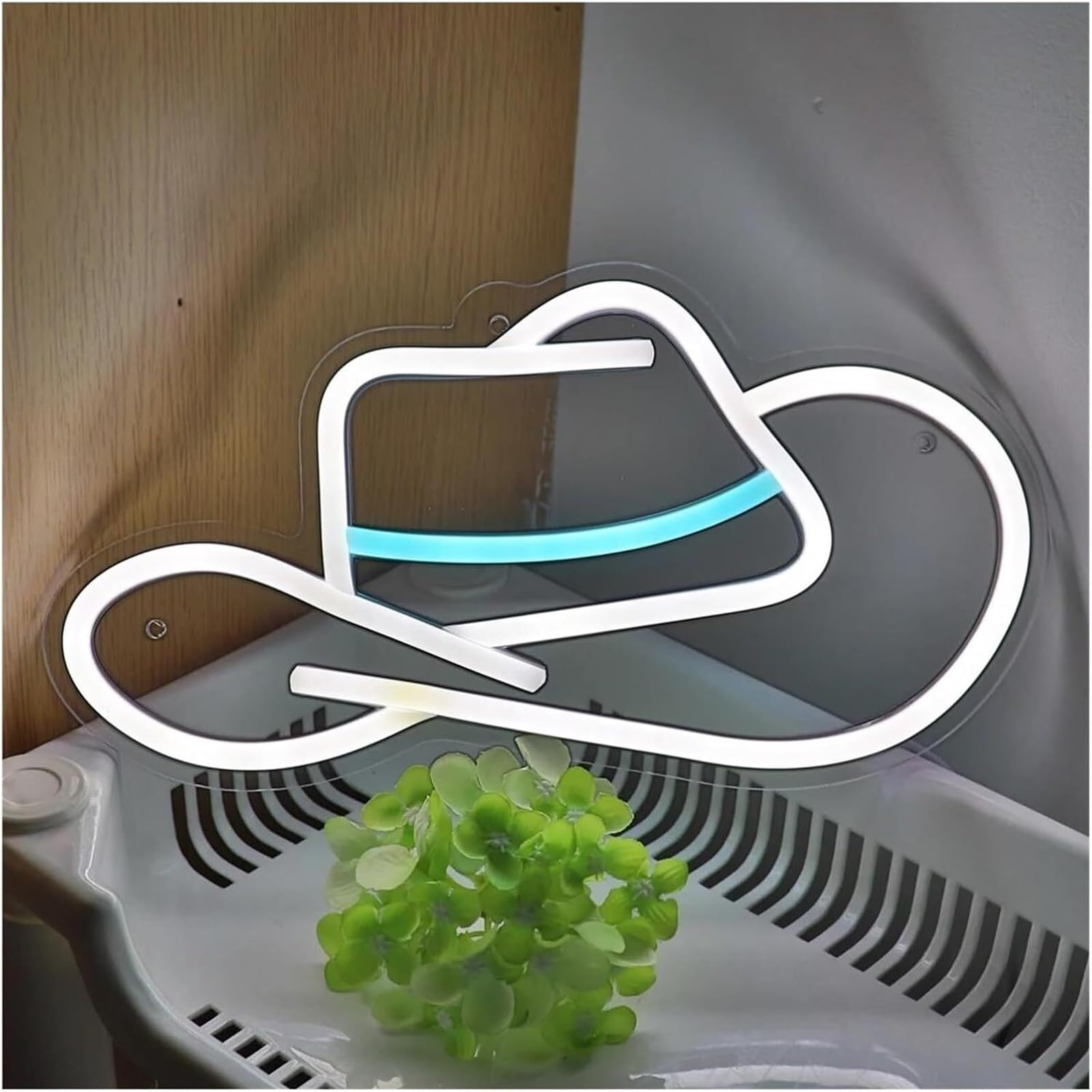 Luci al neon Per lampada al neon Cappello da cowboy per insegna per dimmerabile alimentato
