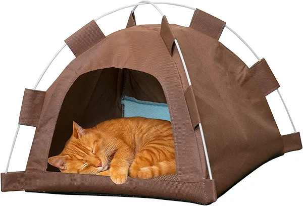 Cat Tent House, Indoor Foldable Cat Tent Nest, Pet Cave Bed, Indoor/Outdoor Tent for Cat, Small Dogs and Bunny Small Animal