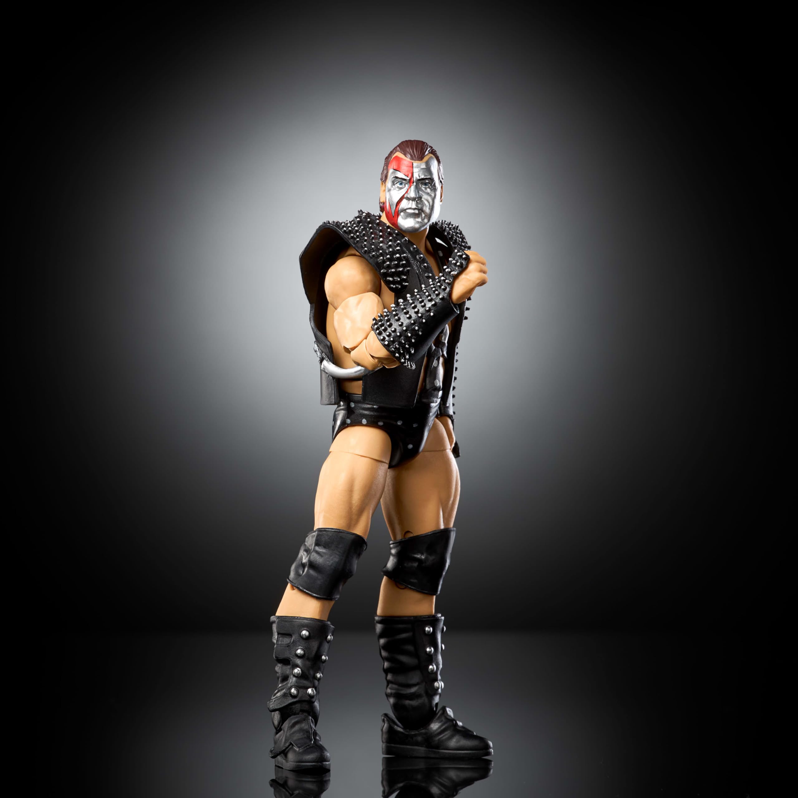 Mattel WWE Elite - Figura de acción y accesorios, serie #123, hacha de demolición coleccionable de 6 pulgadas con 25 puntos de articulación y manos intercambiables