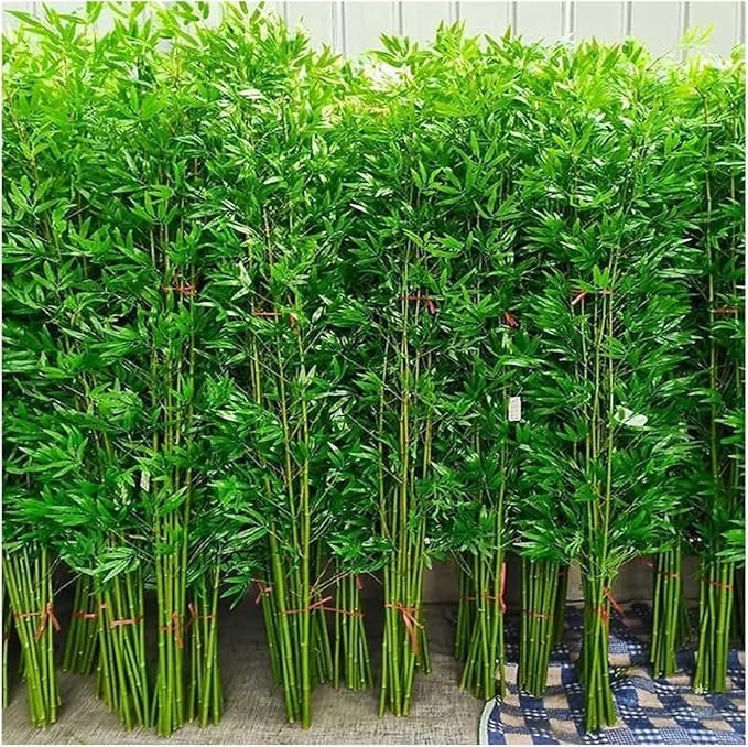 Sohodoo Patio Artificial Bamboo Plants Trees Privacy Fence Outdoor Indoor, Decorative Bamboo Fencing...