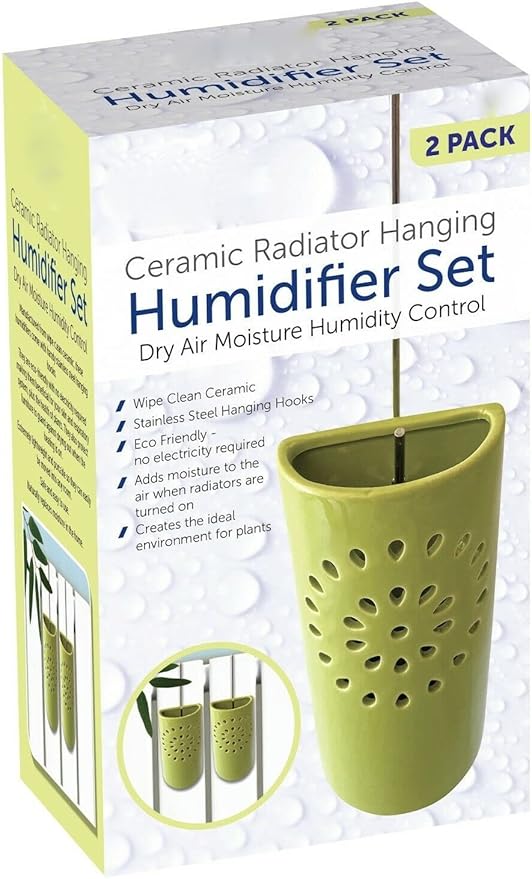 ADEPTNA Premium EcoFriendly Pack of 2 Ceramic Radiator Hanging