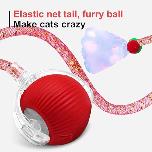 Miniatura 7 de Elegancy Speedy Tail 2.0 - Juguete interactivo para gatos, bola rodante automática Speedy Ball para gatos de interior, juguetes para mascotas con