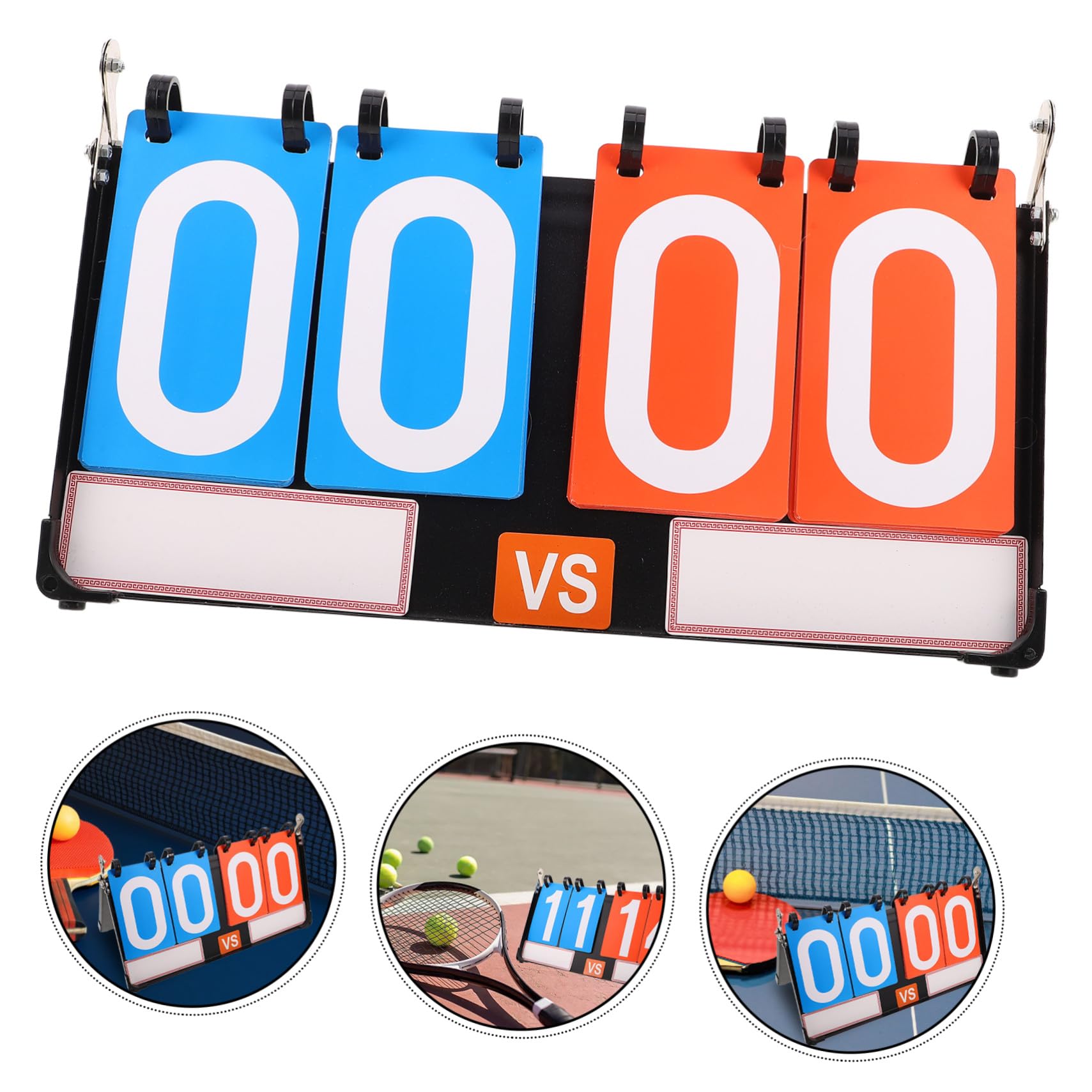 Anneome Multisport Flip Scoreboard Manuale da Tavolo con Numeri Visibili per Pallavolo Snooker Pickleball Calcio e Basket Portatile e Facile da Usare