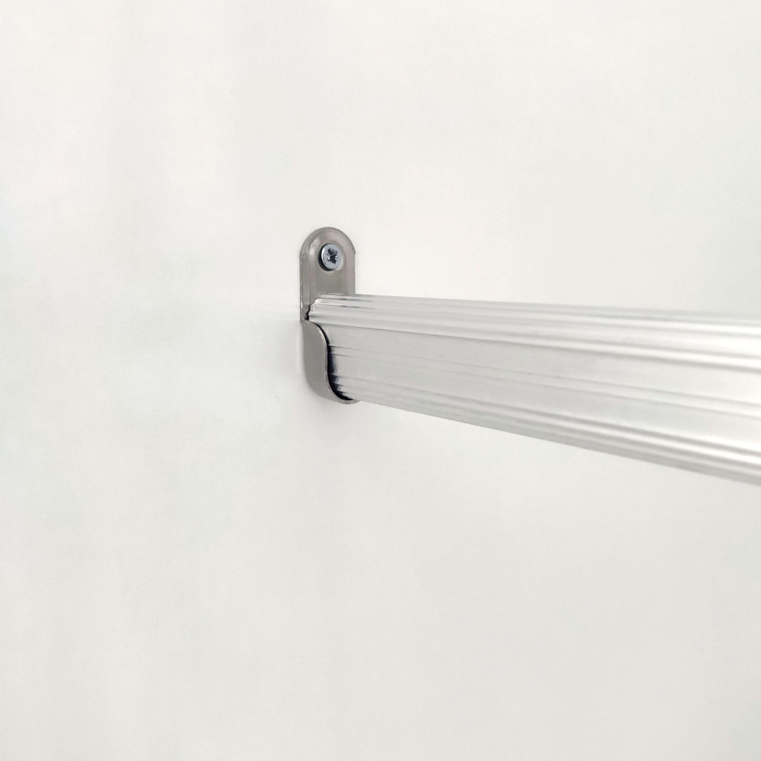 MUEBLES PITARCH | Armario Dormitorio Ropero 2 Puertas Correderas Perfil Aluminio 2 Barras, Blanco y Roble Aurora, 200x150x62cm (Alto x Ancho x Fondo), Moderno, Modelo Onix