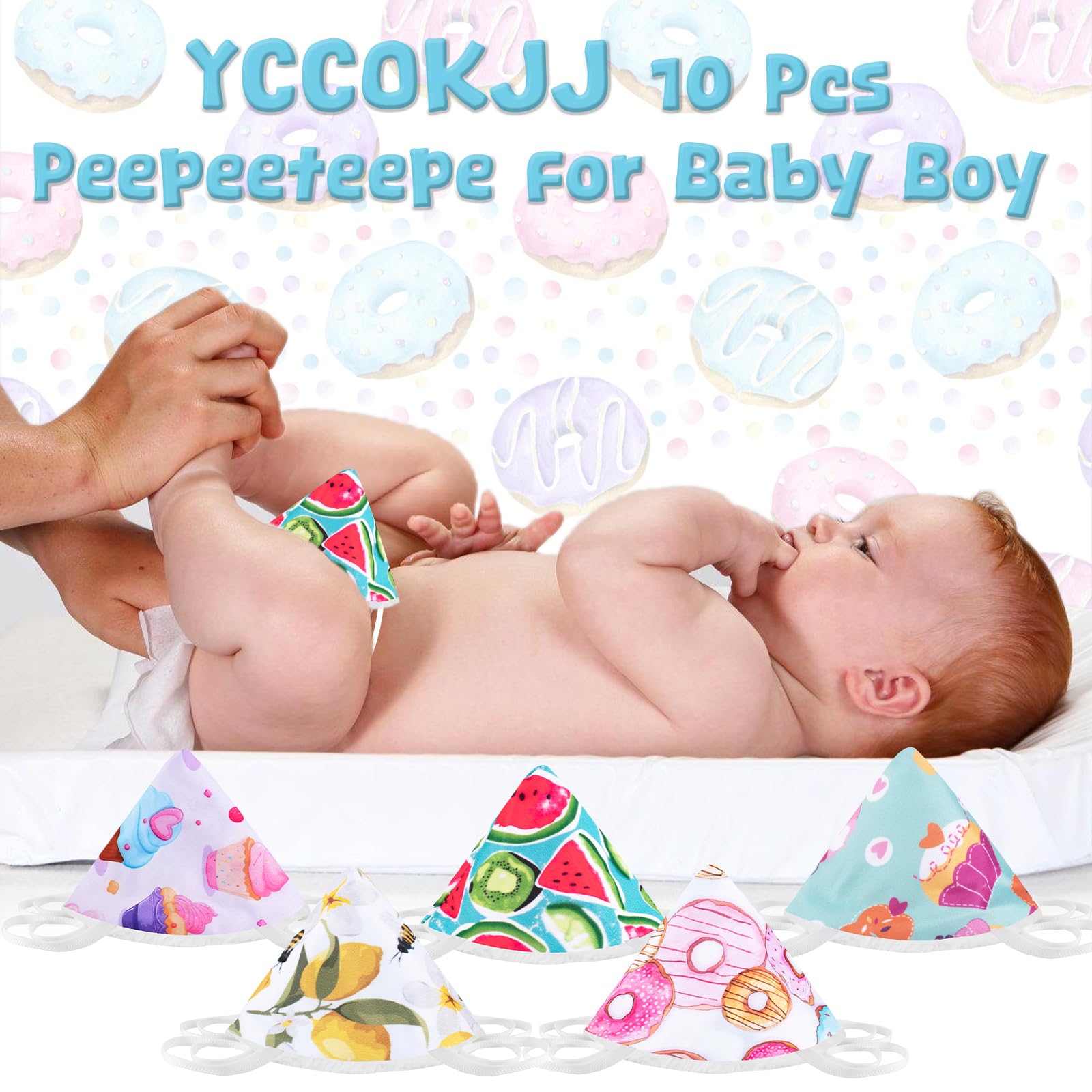 Migliorato Pipi Tipi Baby Boy 10 pezzi Pee Teepee con corda fissa borsa pannolini rete biancheria accessori
