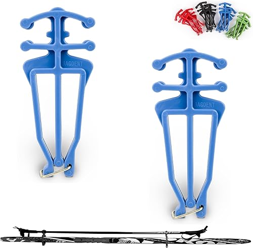 Miniatura 8 de Soporte universal para bastones y esquís de fondo - 1 par, soporte universal para bastones de esquí nórdico (negro)