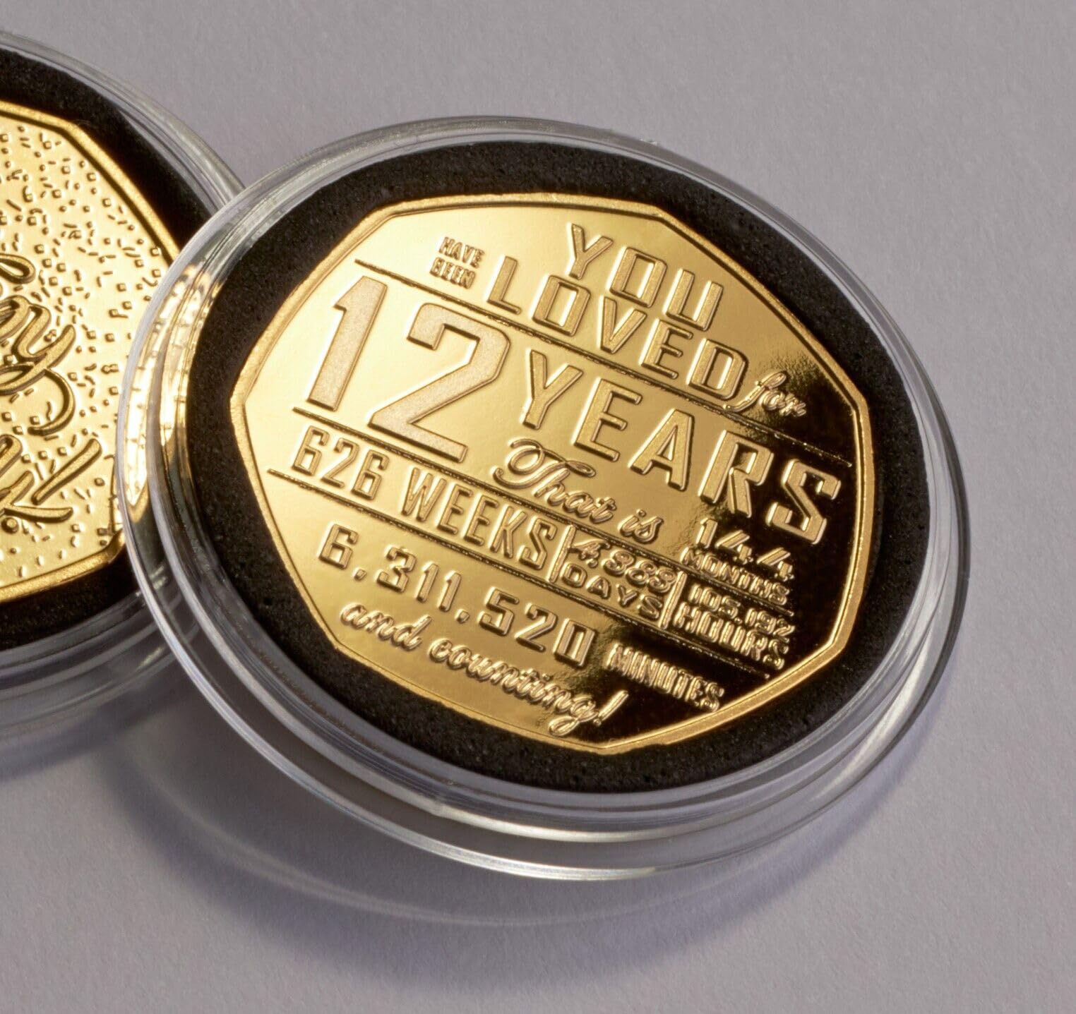 The Commemorative Coin Company Gold 12Th Birthday 24Ct Commemorative In Capsule. Gift/Present. 12 Years Old Son/Daughter/Grandson/Granddaughter