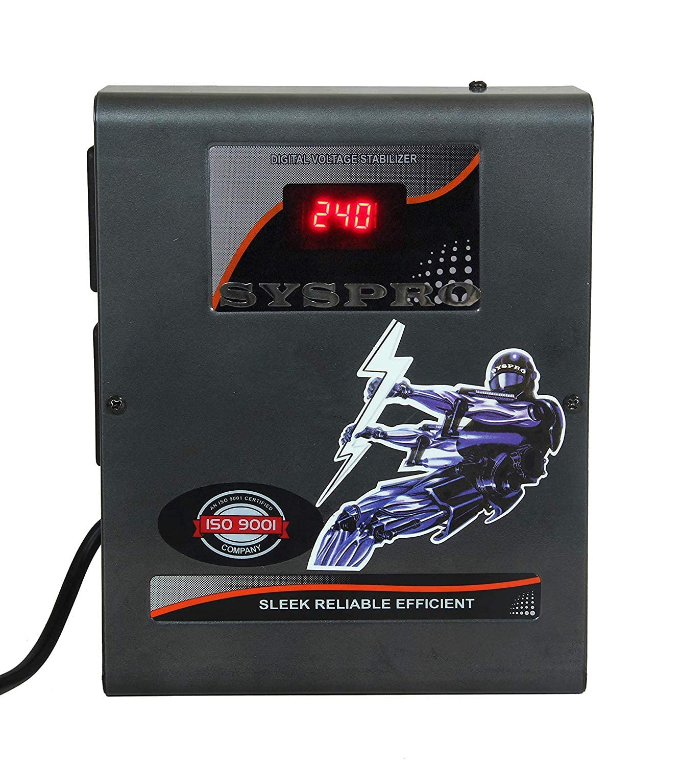 SYSPRO SYSPRO Big Marshal Digital Stabilizer for Double Door Refrigerator Fridge and Tabletop Stabilizer for 700 LTR (Working Range 130V -280 V) (Wall Mounted Digital Stabilizer)