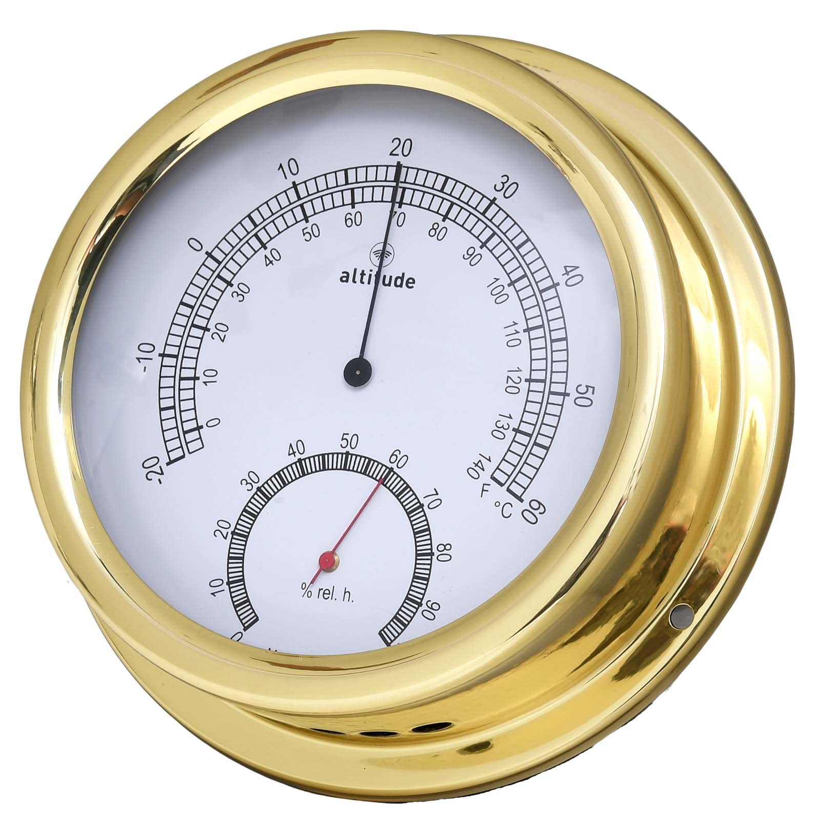 ALTITUDE Thermometre Hygrometre - Laiton - ø 150 mm