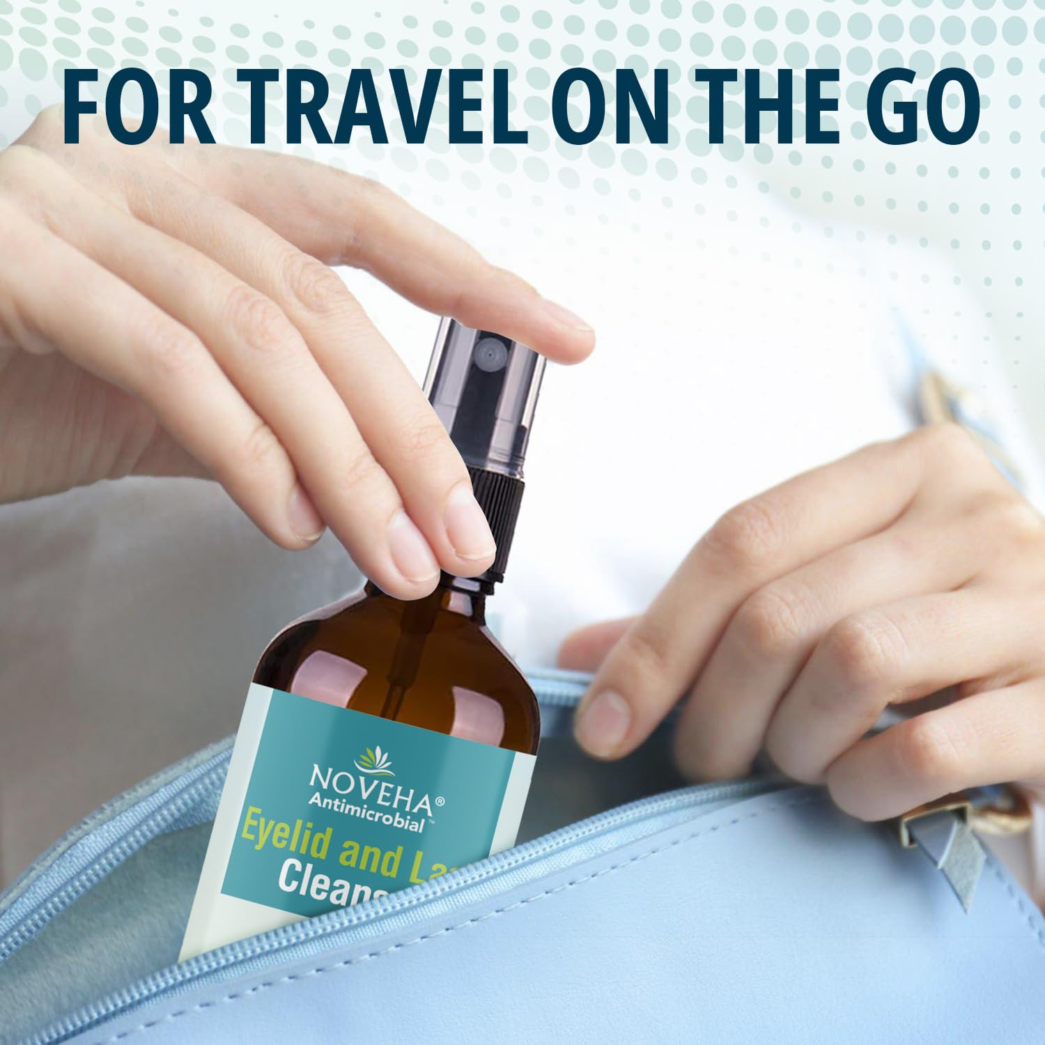 NOVEHA Eyelid Cleanser | Stye Eye Treatment | Eye Lid Cleaning | Dry Relief | Fast Acting Soothing Eyelid Cleansing Formula | Pure and Gentle Lash Hypochlorous Acid Spray (4oz - 1 Pack) - Image 7