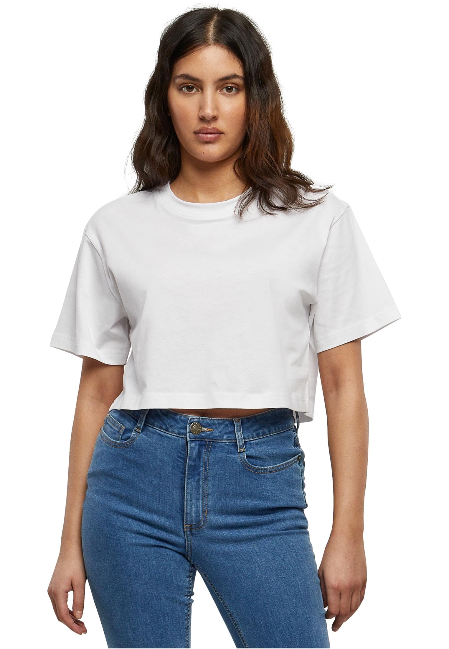 Build your Brand Women's T-Shirt, White, 5XL