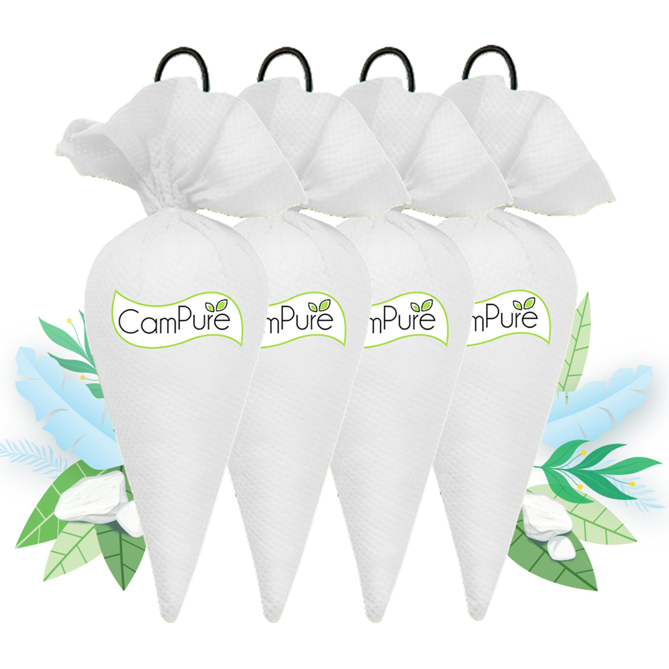 CamPure MANGALAM Camphor Cone (Bhimseni) Pack Of 4-100% Organic | Air Freshener For Car, Wardrobe, Office Cabin's, Drawers, Travel Bag & Bathroom