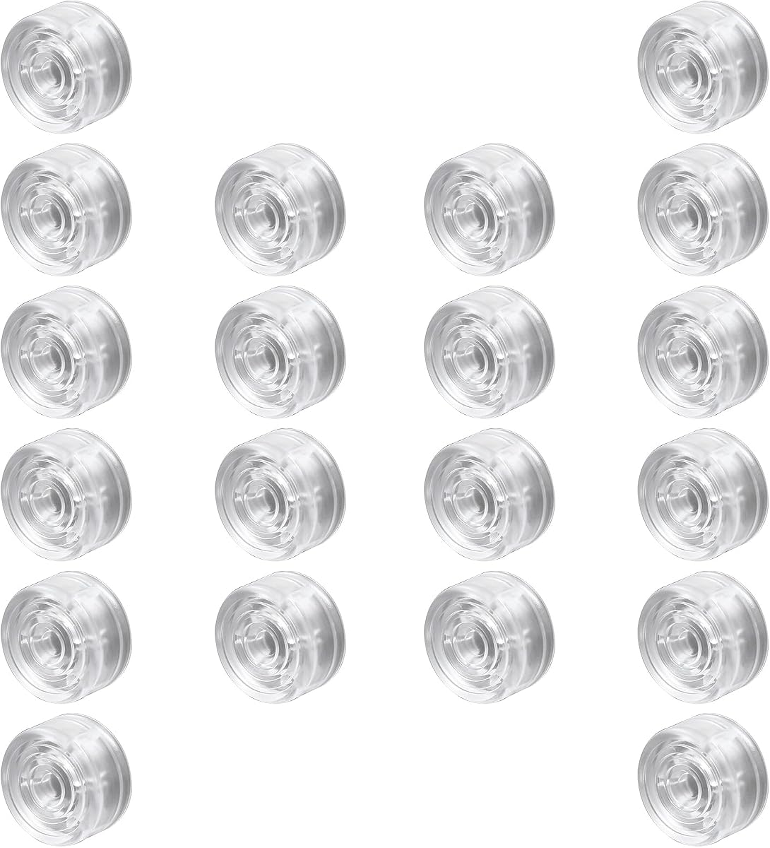 Transparent Guitar Effects Pedal Footswitch Toppers, 20 Pcs | Pedal Nail Caps Protection Cap, Plastic Guitar Pedal Footswitch Topper Cover Caps