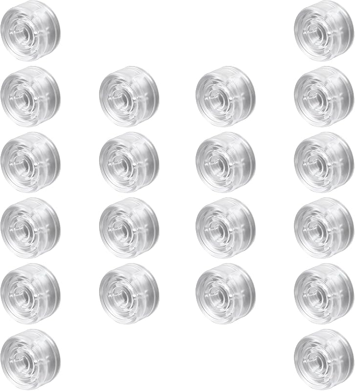 Transparent Guitar Effects Pedal Footswitch Toppers, 20 Pcs | Pedal Nail Caps Protection Cap, Plastic Guitar Pedal Footswitch Topper Cover Caps