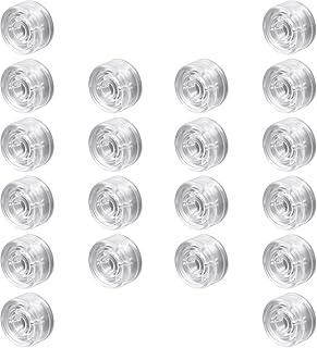 Piutouyar Transparent Guitar Effects Pedal Footswitch Toppers, 20 Pcs Pedal Nail Caps Protection Cap Plastic Guitar Pedal Footswitch Topper Cover Guitar Pedal Button Caps