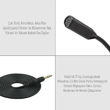 PC Tablet Microphone (MC-6) with 3.5mm Aux Input from Babylon