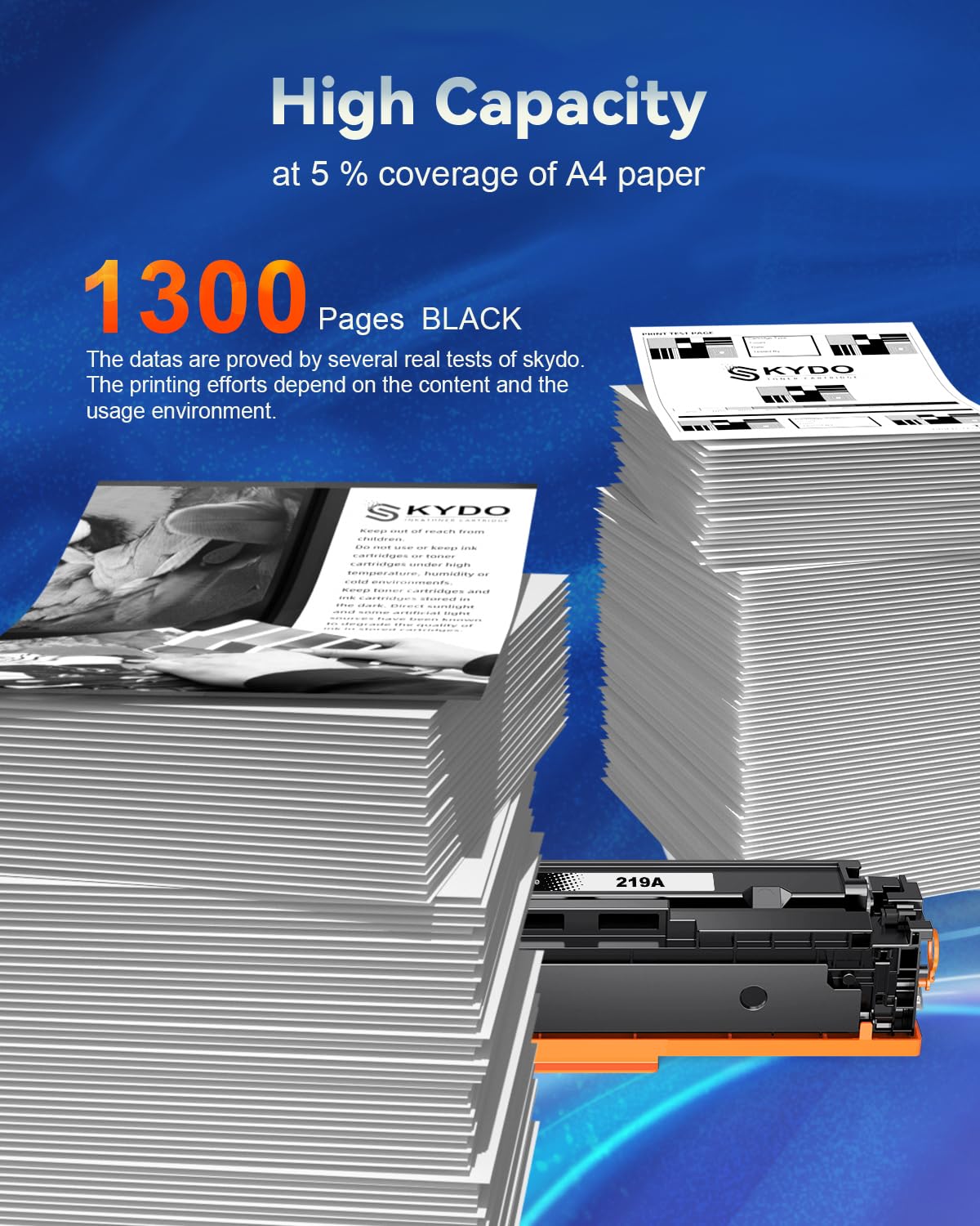 Skydo 219A Nero Toner Compatibile con HP 219A 219X Toner Compatibile con HP LaserJet Pro 3202dn, 3202dw, HP Color LaserJet Pro MFP 3302fdn 3302fdng 3302fdw 3302fdwg 3302sdw 3302sdwg Stampanti
