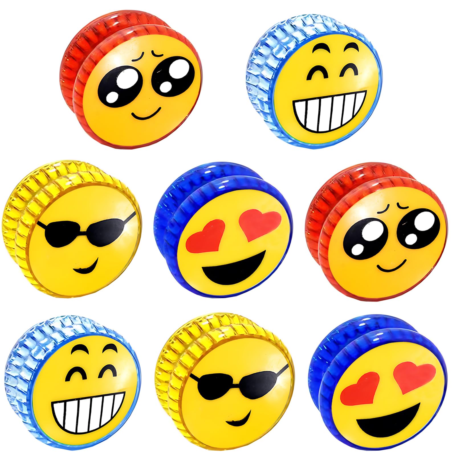 30 Stück Mini YoYos Mit Emoji-Motiven - Lustige Jojo-Bälle Für Kindergeburtstage Und Partys