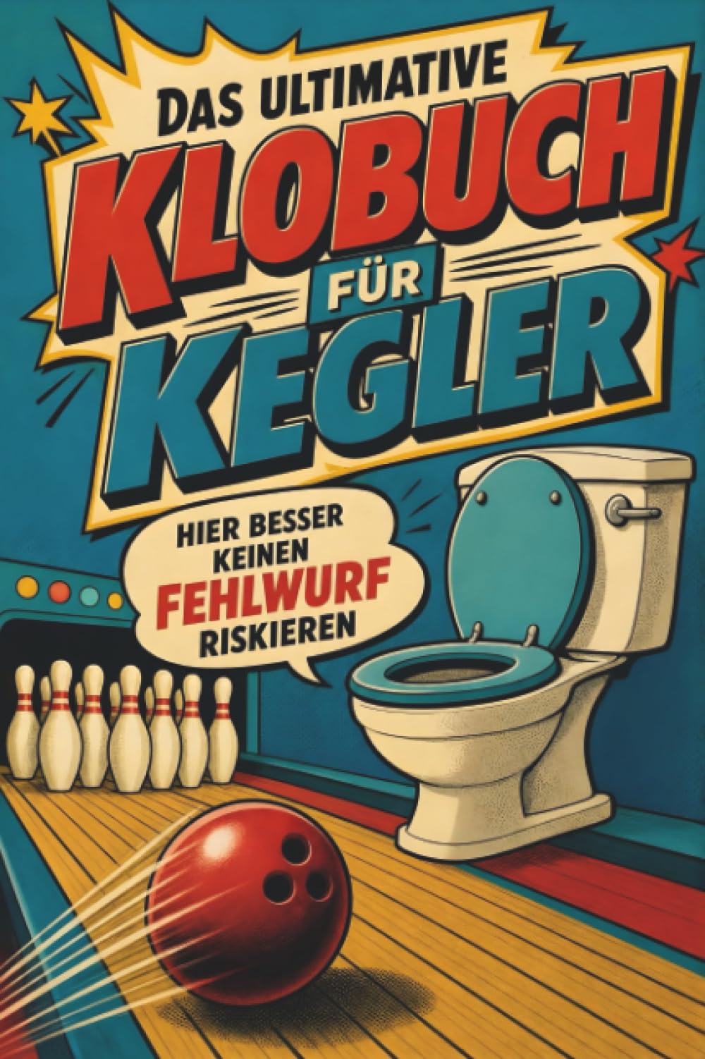 Das ultimative Klobuch für Kegler: Hier besser keinen Fehlwurf riskieren. Lustiges Geschenk mit Lifehacks, Fun Facts und Geschichten
