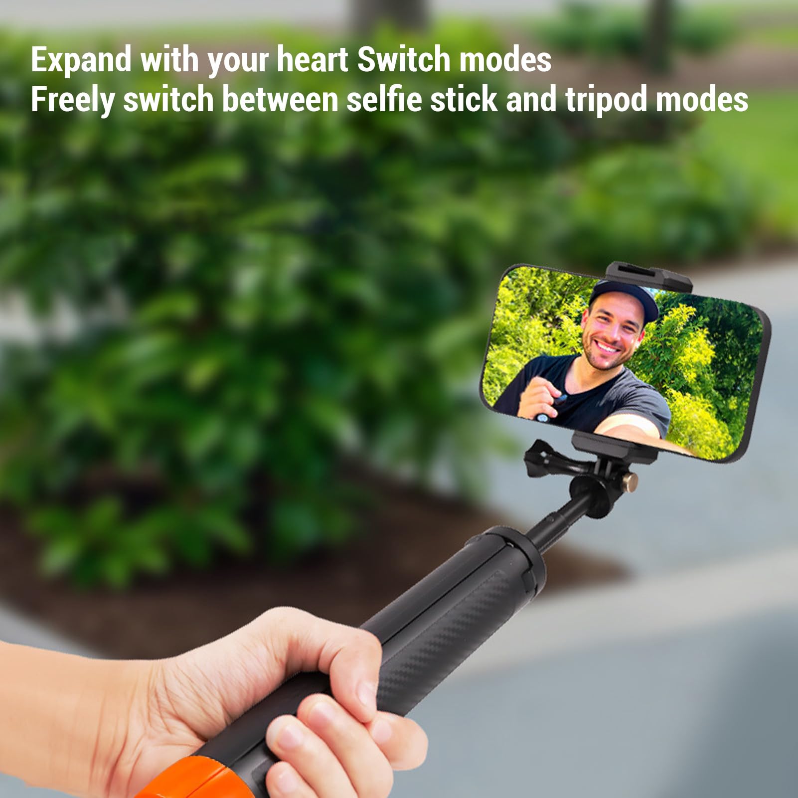 Sxhlseller Tripode a Bastone Selfie Galleggiante for 13 12 11 10 9 8, OsmoAction 3/4/5 Pro, 360 X4/3 Ace Pro 2 Action Camera, 4 in 1 Polo Monopode Estendibile a Prova D'acqua,