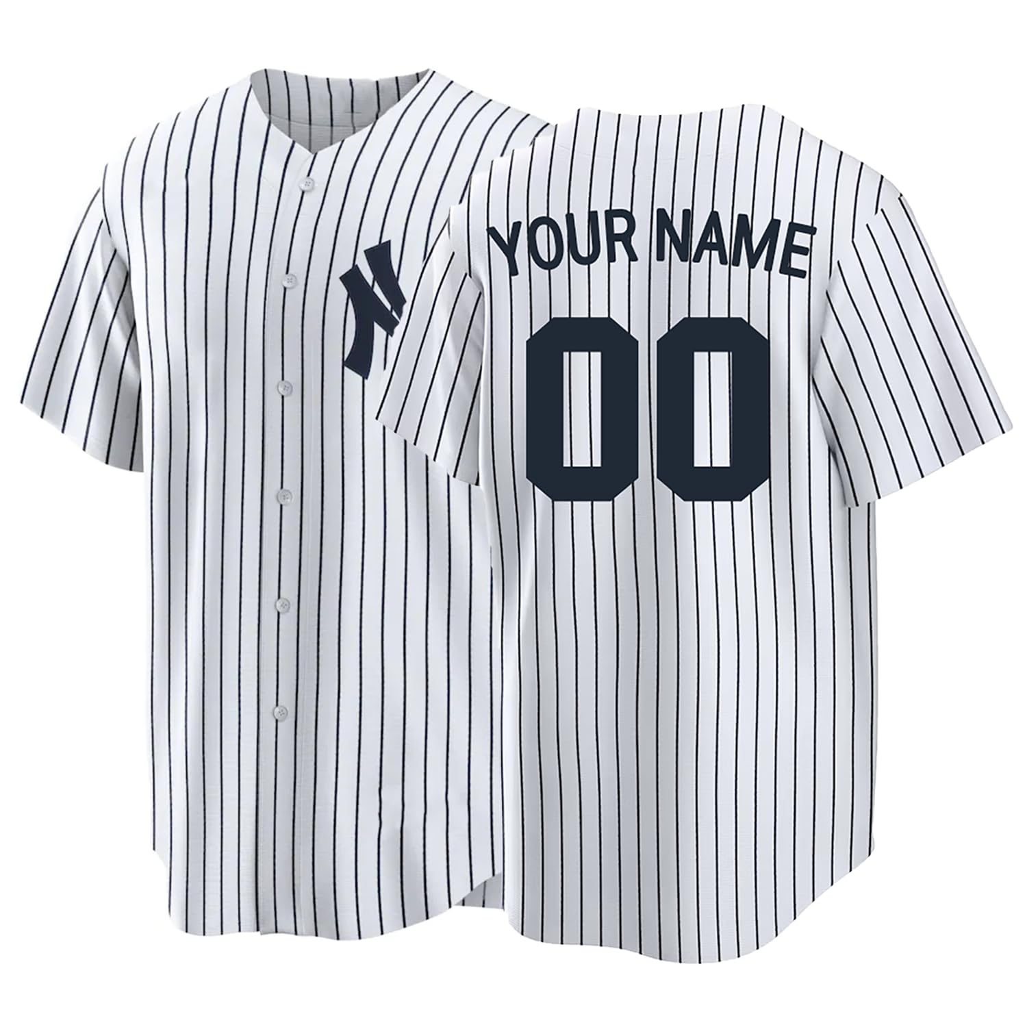Basbacust Personalized Baseball Jersey Customizable with Player Name and Number for Adult and Youth, Small-6X-Large