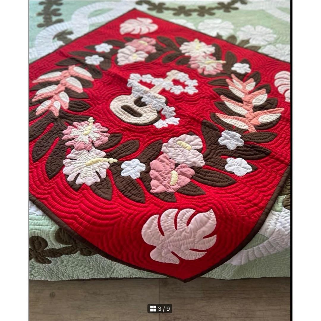 Amazon.co.jp: 正規品 タペストリー105x105cm ウクレレ赤