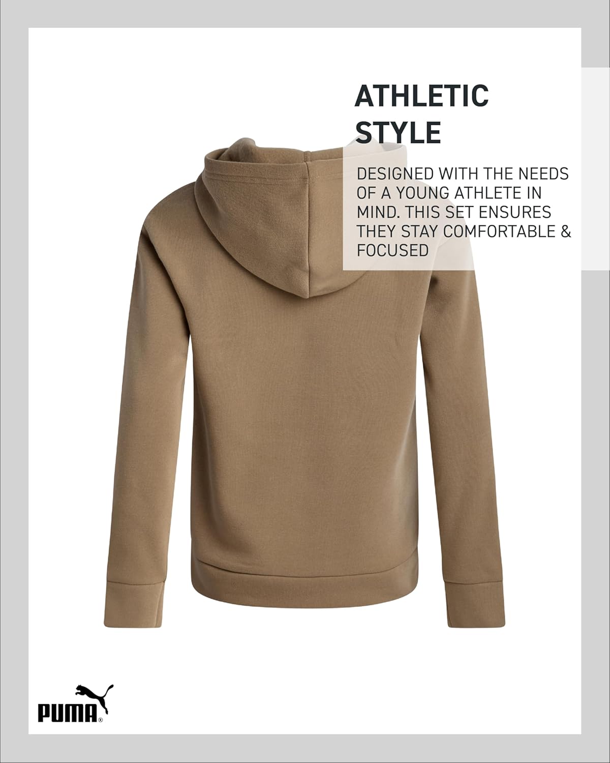 PUMA Boys Hoodie - Soft Fleece Breathable Pullover Sweatshirt - Lightweight Performance Hoodies for Boys (Sizes 8-20) - Image 6